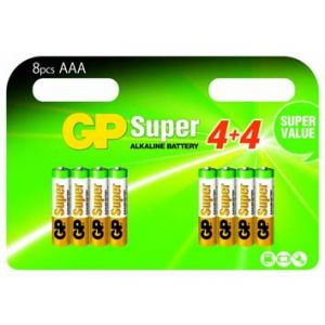 PACK 8 PILES ALCALINE GP SUPER AAA LR3
