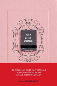 BURN AFTER WRITING COUVERTURE ROSE