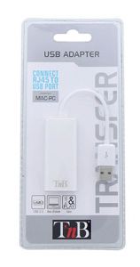 ADAPTATEUR USB 2.0 >> RJ45 TNB BLANC