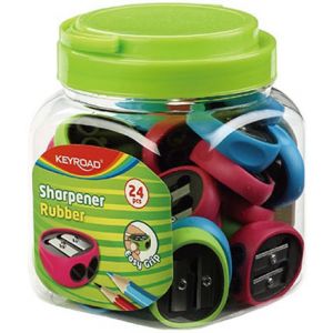 TAILLE CRAYONS 2 USAGES KEYROAD RUBBER
